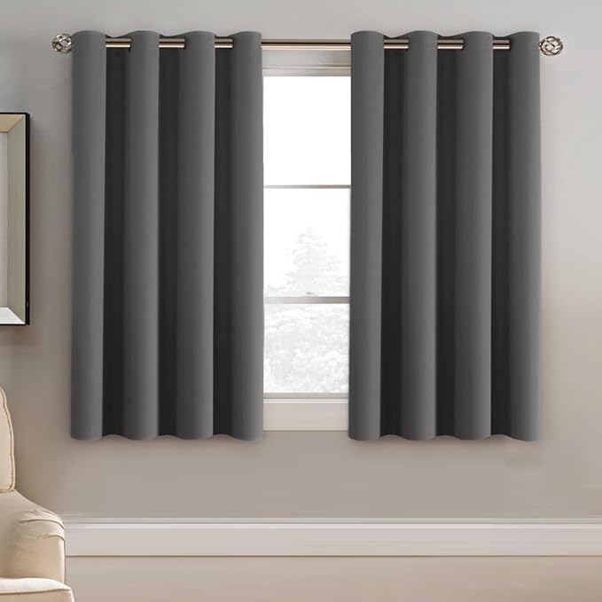 H.VERSAILTEX Blackout Curtain for Living Room Small Window Kitchen Blackout by HVERSAILTEX