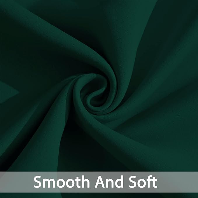 Yakamok Wide Thermal Blackout Patio Door Curtain Panel, Dark Green Grommet - Image 3