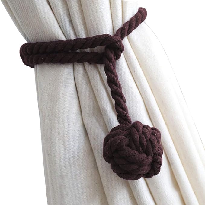 Melaluxe 2 Pack Curtain Tiebacks by Melaluxe