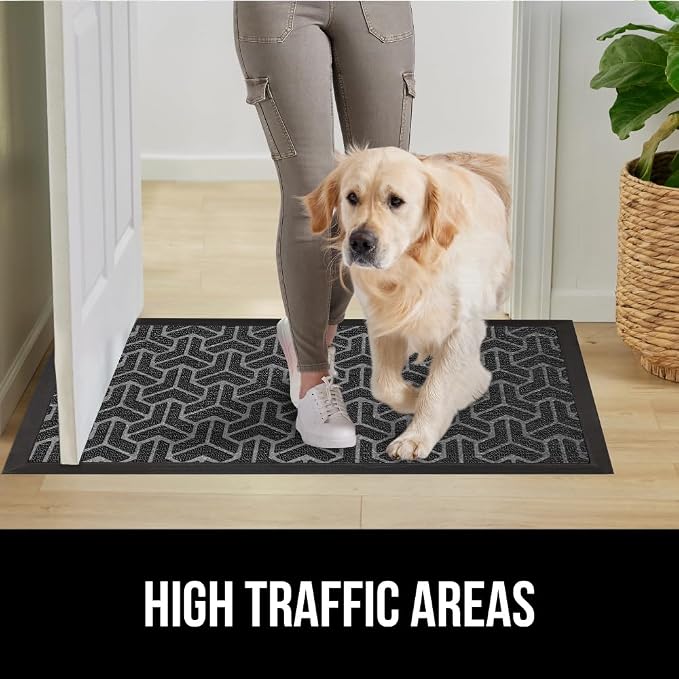 GORILLA GRIP 100% Waterproof All-Season WeatherMAX Doormat, US Designed Natural - Image 7