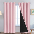 Yakamok Full Blackout Curtains 84 Inches Long, 2 Thick Layers Grommet Top by Yakamok