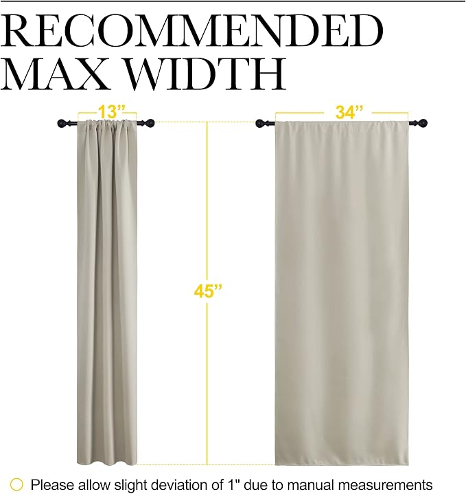 NICETOWN Blackout Curtains for Living Curtains, Room Darkening Window Curtain - Image 7