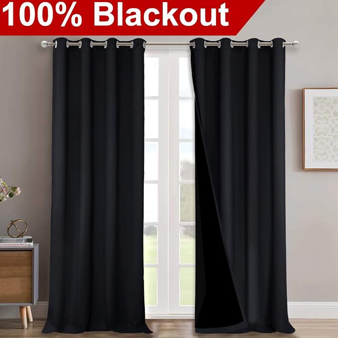 NICETOWN Extra Long Truly Blackout Drapes - Image 2