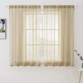MIULEE Solid Color Sheer Window Curtains Elegant Window Voile by MIULEE