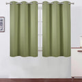 LEMOMO Sage Green Blackout Curtains/38 x 54 Inch/Set of Two Panels Grommet by Lemomo