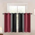 Yakamok Blackout Ombre Burgundy and Black Curtains by Yakamok