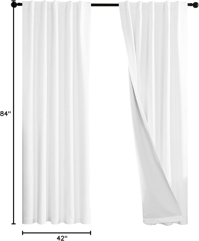 Deconovo Blackout Curtains for Bedroom & Nursery, Thermal Insulated Drapes - Image 7