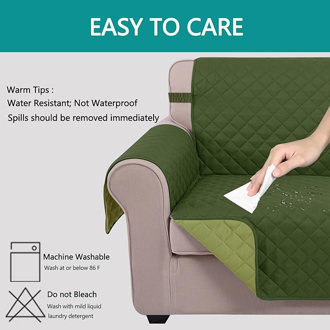 U-NICE HOME 4 Seater Sofa Cover 91 Inch Large Couch Covers - Image 5