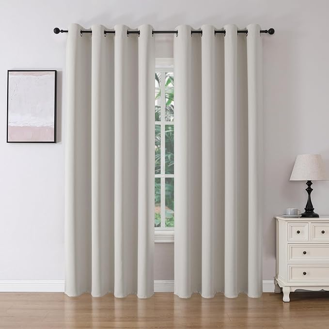 Joydeco Blackout Curtains 84 Inch Length 2 Panels Set, Thermal Insulated Long by JOYDECO
