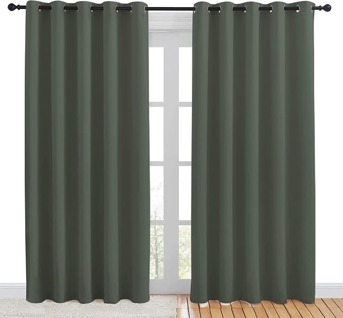 NICETOWN Room Darkening Draperies Window Curtain Panels, Thermal Insulated - Image 2