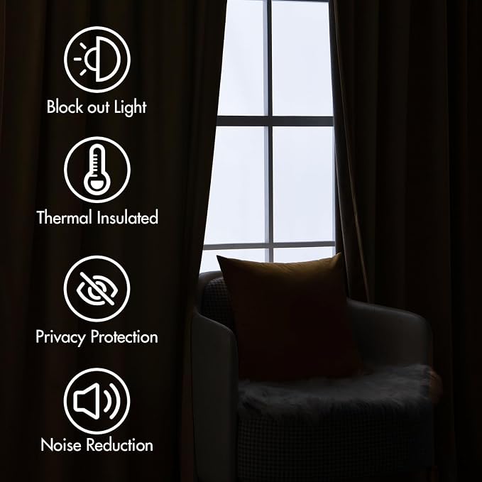 MIULEE Velvet Curtains 63 inches - Image 5
