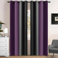 Yakamok Blackout Ombre Purple and Black Curtains by Yakamok