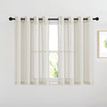 NICETOWN Kitchen Curtains Linen Burlap Drapes by NICETOWN