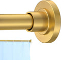 CorkLatta Gold Shower Curtain Rod 31 to 92 Inch, 1 Inch Diameter Adjustable by CorkLatta
