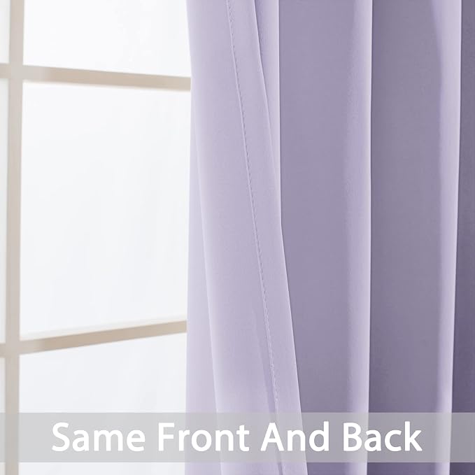 Yakamok Light Blocking Room Darkening Thermal Curtains - Image 3