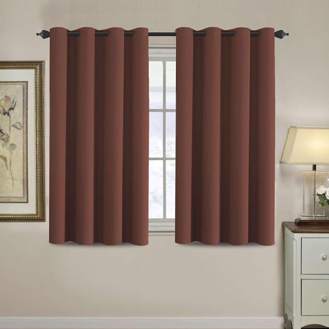 H.VERSAILTEX Blackout Curtain for Living Room Small Window Kitchen Blackout by HVERSAILTEX