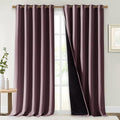 NICETOWN Full Shading Curtains for Windows, Super Heavy-Duty Black Lined by NICETOWN