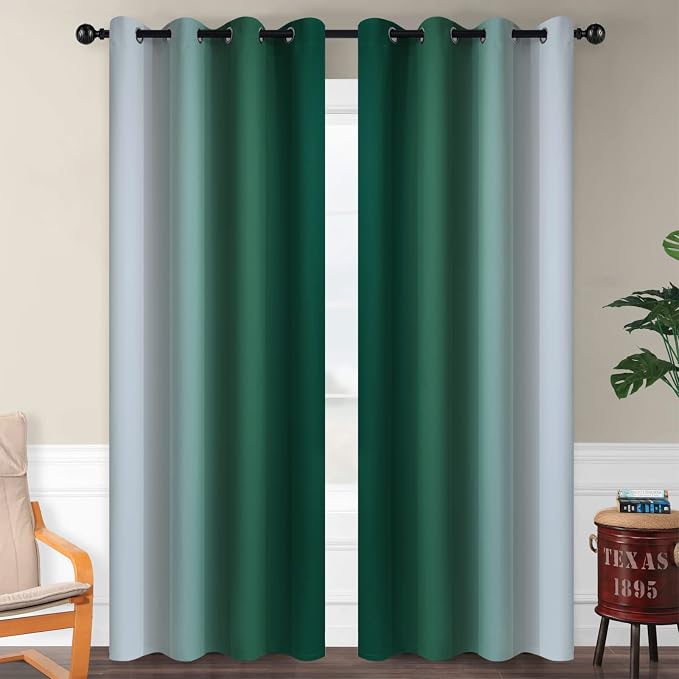 SimpleHome Ombre Room Darkening Curtains - Image 2
