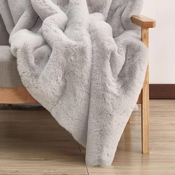 ORINOVA Grey Fluffy Rug Runners - Image 3