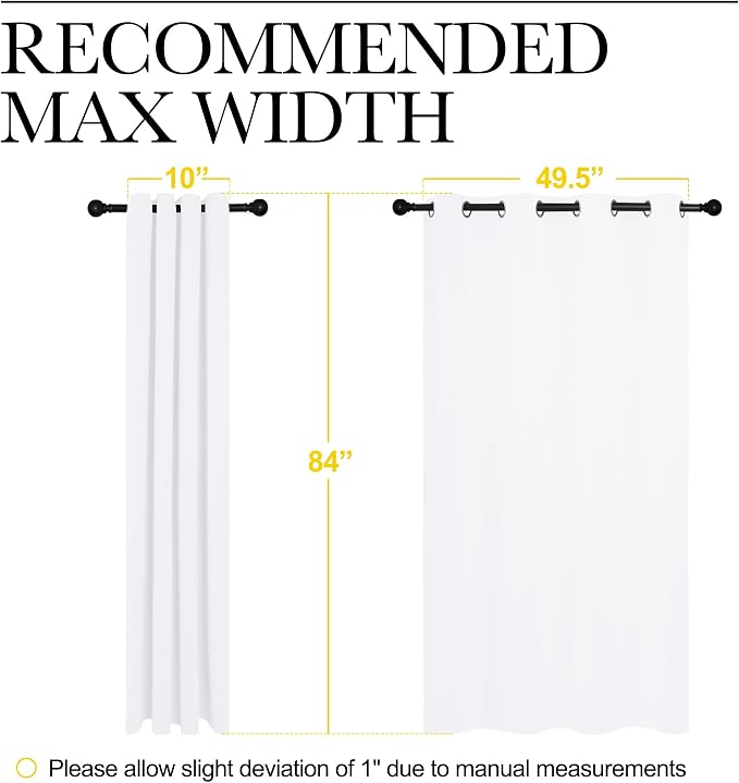 NICETOWN 100% Blackout Window Curtain Panels, Cold and Full Light Blocking - Image 4