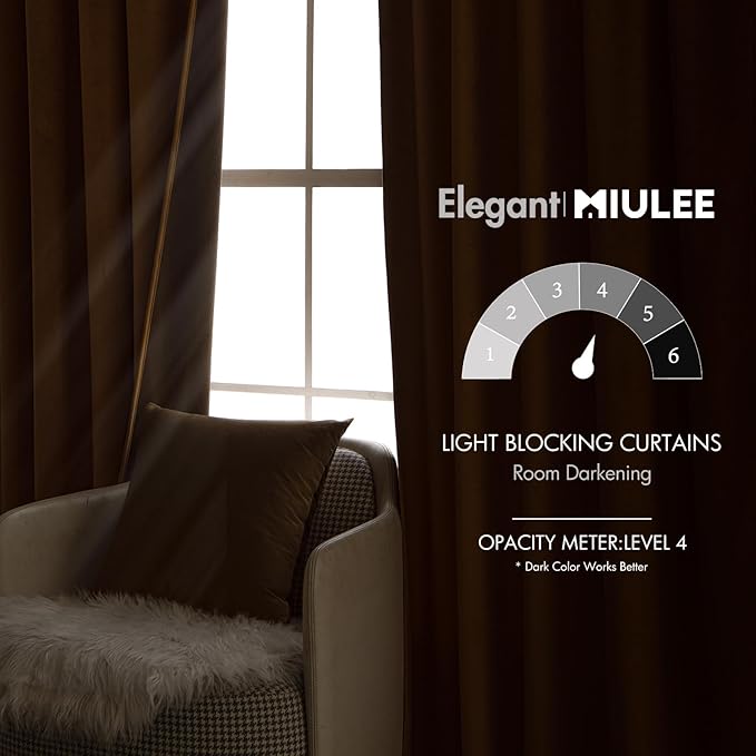 MIULEE Velvet Curtains 108 inches - Image 5
