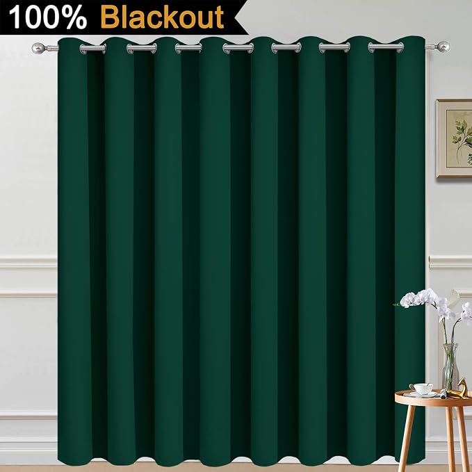Yakamok 100% Blackout Thermal Insulated Curtains, Noise Reducing Barrier Panel - Image 2