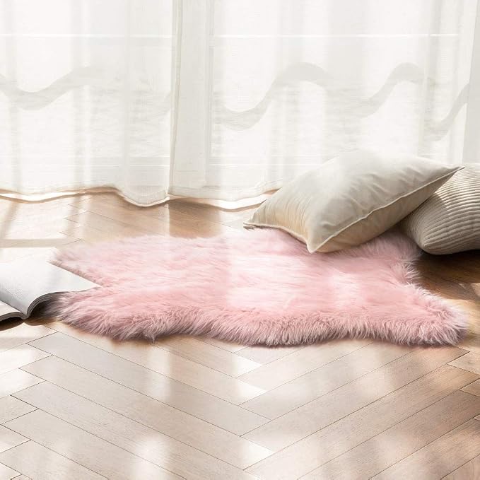 MIULEE Fluffy Rug Soft Shaggy Faux Fur Area Rug Luxury Plush Sheepskin Carpet - Image 8