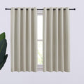 NICETOWN Thermal Insulated Natural Curtains Blackout Draperies, Window by NICETOWN