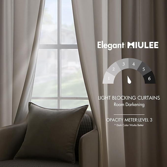 MIULEE Velvet Curtains 96 inches - Image 5