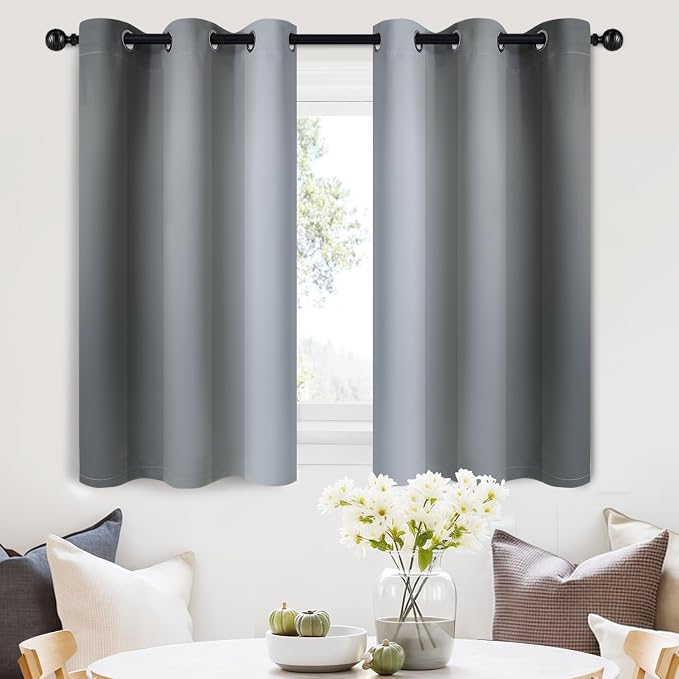 SimpleHome Ombre Room Darkening Curtains 36 inches Length by SimpleHome