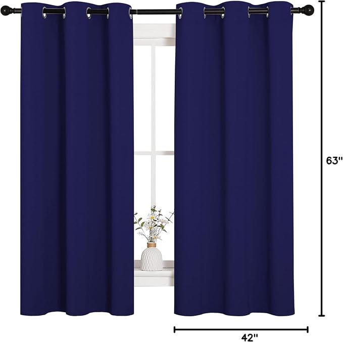NICETOWN All Season Thermal Insulated Solid Grommet Top Blackout - Image 9