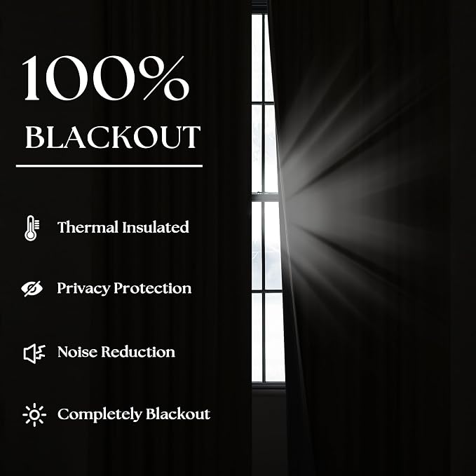 Dusty Blue 100% Black Out Pinch Pleated Linen 63 Inch Curtains - Image 4