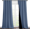 NICETOWN Insulated 100% Blackout Curtains, Noise Reducing Performance Drapes by NICETOWN
