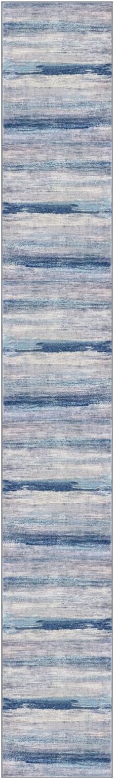 KOZYFLY Modern Abstract Washable Long Rug Runner 2.6x18 Hallway Rug Runner - Image 8