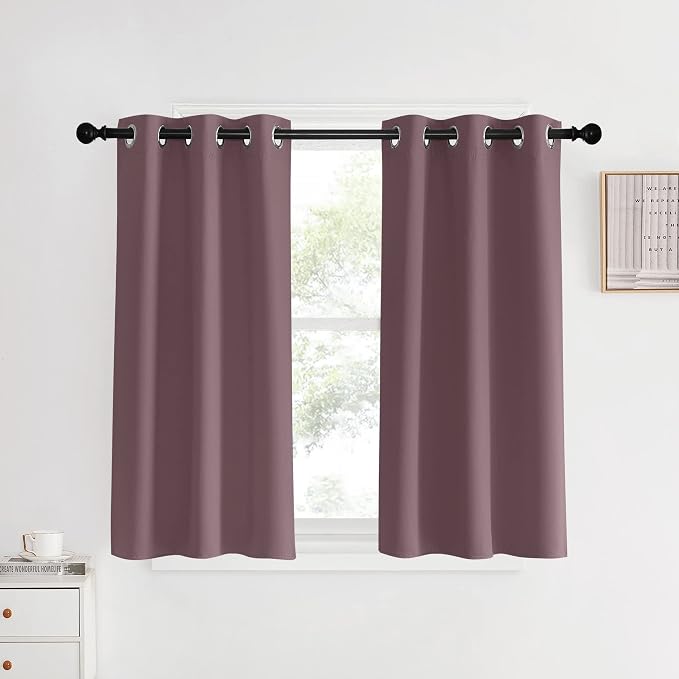 NICETOWN Room Darkening Short Curtain Panels by NICETOWN
