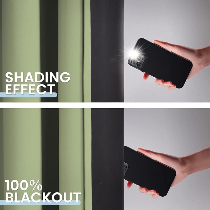 SimpleHome 100% Blackout Curtains - Image 3