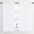 NICETOWN White Curtains, 50% Light Blocking Curtain Panels by NICETOWN