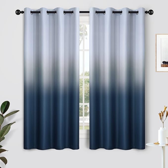 SimpleHome Ombre Curtains 52 x 63 Inch by SimpleHome