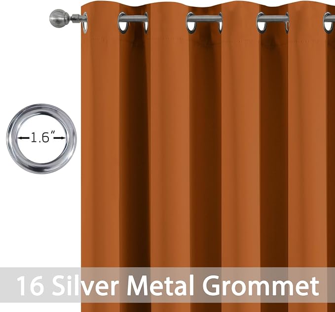 Yakamok Blackout Patio Curtains 100x84 Inches - Image 3