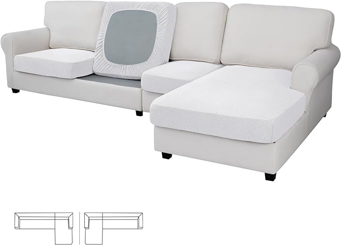Easy-Going Stretch 4 Pieces Couch Cushion Covers by Easy-Going
