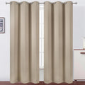 LEMOMO Khaki Thermal Blackout Curtains/42 x 84 Inch/Set of 2 Panels Room by Lemomo