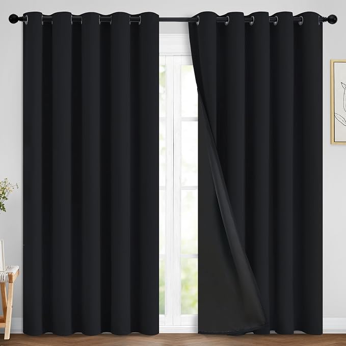 Yakamok 84 Inch Length 100% Blackout Curtains by Yakamok
