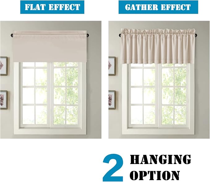 H.VERSAILTEX 2 Panels Blackout Valances - Image 6