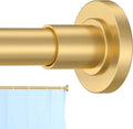 CorkLatta Gold Shower Curtain Rod 31 to 104 Inch, 1 Inch Diameter Adjustable by CorkLatta