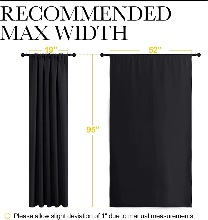 NICETOWN Black Out Window Curtains - Image 7
