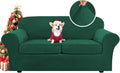 H.VERSAILTEX Real Velvet Plush 3 Piece Stretch Sofa Covers Couch Covers by HVERSAILTEX