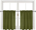DWCN Olive Green Sheer Curtains by DWCN