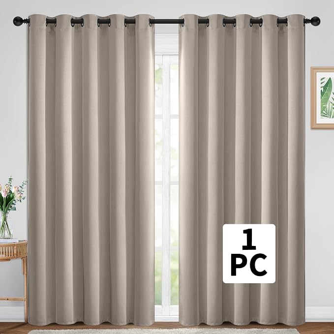Yakamok Curtain, Wide Thermal Blackout Panel, Sliding Door, 70 x 84, 1 Panel - Image 2