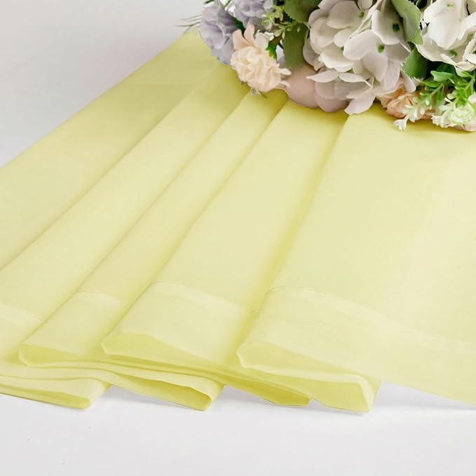 OWENIE Sheer Curtains 72 Inches Long 2 Panels Set, Modern Light Filtering Sheer - Image 7