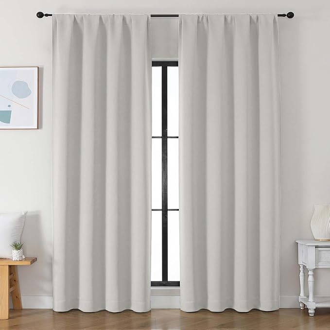 Simplebrand Ava Natural Blackout Curtains by Simplebrand